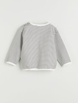 Mickey Mouse Bask?l? Erkek Bebek Sweatshirt ve E?ofman Alt 2li