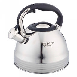 Чайник из нержавеющей стали Zeidan 3л, со свистком, фиксированная комбинированная ручка, курковый механизм, капсулированное индукционное дно, подарочная коробка (Китай) Подходит для всех видов плит, включая индукционную!