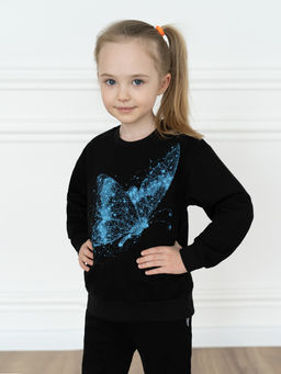 Костюм детский черный бабочка 7045г (110, 60)