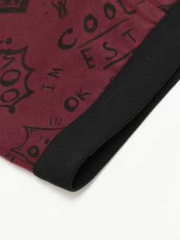 DIWARI BASIC MSH 700 Трусы мужские (в пакете) dark bordo print - Conte elegant фото 3