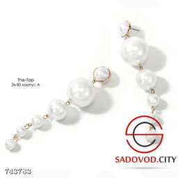 Серьги кисть жемчужин бижутерия - Bruno фото 3