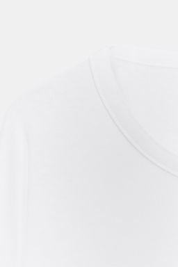 CAMISETA MANGA CAPA / Blanco - Zara фото 9