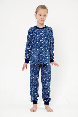 Пижама детская из кулирки пенье на манжетах Дрёма космос - Амадэль фото 5