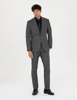 F_me Slim Fit Ekose Tak_m Elbise