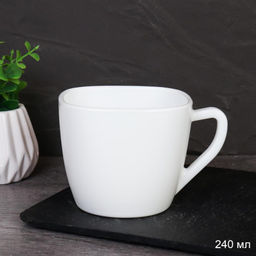 Кружка 240 мл квадратная / FCB220 (WHITE) /уп 48/ - ГалеонТрейд фото 2