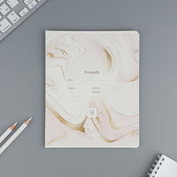 Тетрадь 18 листов в линию Мрамор, обложка мелованный картон, 5 видов МИКС - Artfox study фото 7