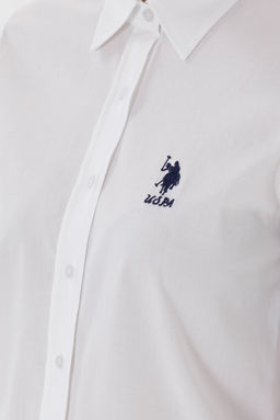 Kad_n Beyaz Uzun Kollu Basic G_mlek Sepette S_rpriz _ndirim - U.s. polo assn фото 7