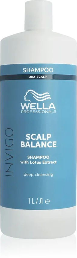 Очищающий шампунь для жирной кожи головы Balance Aqua Pure, 1000 мл Wella Professionals