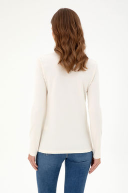 Женский кремовый базовый свитшот Неожиданная скидка в корзине - U.s. polo assn фото 12