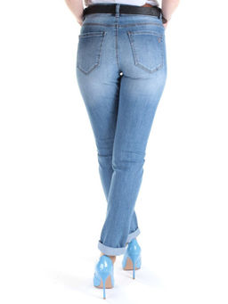 D356 BLUE Джинсы зауженные женские DIOVES