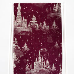 Полотенце махровое 6с102.411ж1 Зимняя сказка(кр.дерево1) 67х150см