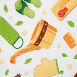 Цена за 2 шт. Полотенце вафельное «Доляна. С лёгким паром», 60×146 см, 100% хлопок, 160 г/м²