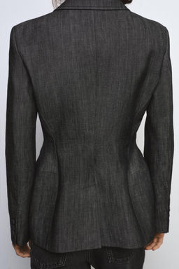 ZW COLLECTION DENIM BLAZER - Zara фото 12