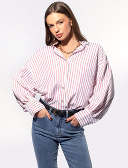 Свободная блузка с рукавами буфами - Vilatte фото 6