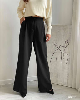 Брюки Айрис (черный) - Nadi bordo фото 7