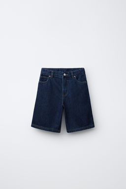 BERMUDA DENIM RELAXED BAGGY / ?ndigo - Zara фото 2
