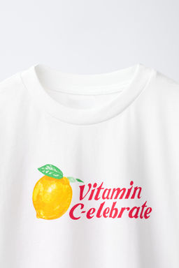 CAMISETA ESTAMPADO FRUTAS / Blanco - Zara фото 3