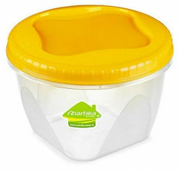 Банка 1,2л ТОНДО с завинч.крышкой Кремовая