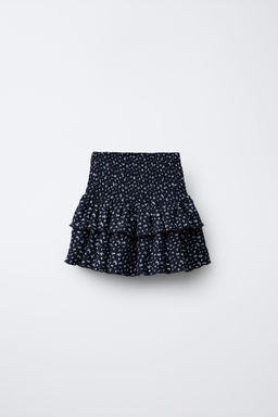 FLORAL COTTON GAUZE BERMUDA SKORT - Zara фото 2