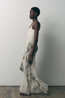 ASYMMETRIC LACE DRESS - Zara фото 3