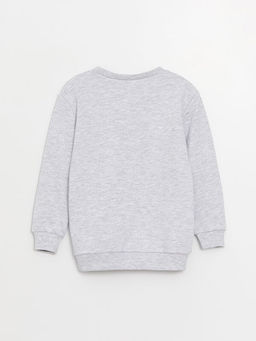 Bisiklet Yaka Uzun Kollu Bask?l? Erkek Bebek Sweatshirt - Waikiki фото 2