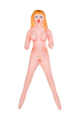 Кукла надувная Dolls-X by TOYFA Olivia, рыжая, с тремя отверстиями, кибер вставка: вагина-анус