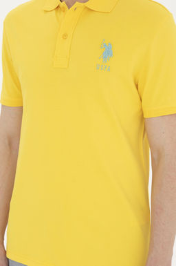 U. S. Polo Assn / Мужская желтая базовая футболка - U.s. polo assn фото 6