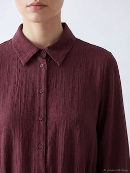 Dokulu Ku?akl? G?mlek Elbise