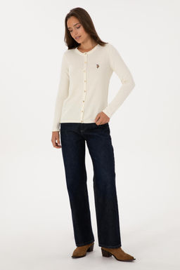 Kad_n BEYAZ Basic Triko H_rka Sepette S_rpriz _ndirim - U.s. polo assn фото 4
