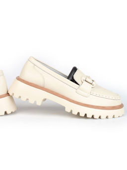 03-HY6-1D BEIGE Лоферы женские (натуральная кожа) - Фабричный китай фото 13