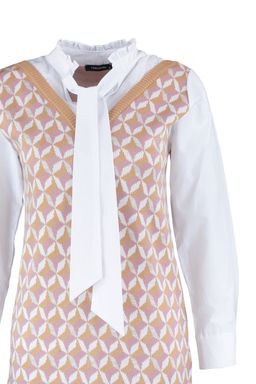 TRENDYOLMILLA Lacivert Mini Triko Gomlek Garni Detayl? Elbise TWOAW22SV0122  фото 8