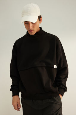 TRENDYOL MAN Limited Edition Tas Oversize/Genis Kesim Etiketli Ici Polar/S?cak Tutan Sweatshirt TMNAW24SW00228 - Trendyolmilla фото 14