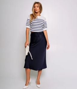 Юбка #КТ2103, иссиня-чёрный