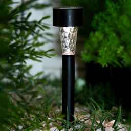 Цена за 2 шт. Садовый светильник «Трапеция», уличный, на солнечной батарее, 4.5×30×4.5 см, 1 LED, свечение тёплое белое