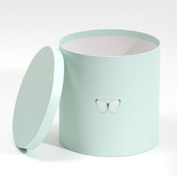 Набор круглых подарочных коробок 5 в 1 Бабочки, 23 23 25 15 15 15 см - Дарите счастье фото 6