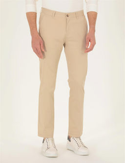 Bej Regular Fit Kanvas Pantolon - Pierre cardin фото 2