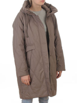 8010 LT. BROWN Куртка демисезонная женская (100 гр. холлофайбер) - Fashion фото 8