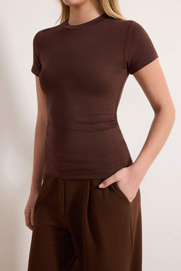 Kahverengi*002 Orme Bluz TWOSS24BZ00296