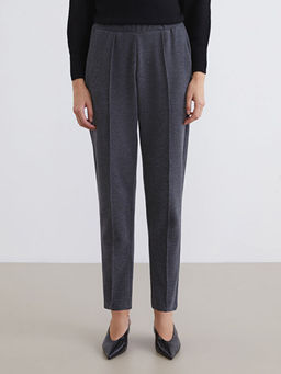 B?y?k Beden Beli Lastikli Kad?n Pantolon