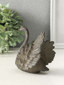 Фигурка для чайной церемонии "Белая лебедь" меняет цвет 11х10х8 см