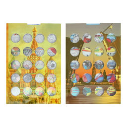 Альбом-планшет блистерный «Юбилейные 25-ти рублёвые монеты России», на 40 ячеек