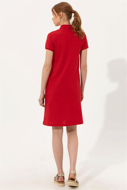 Женское красное вязаное платье - U.s. polo assn фото 9