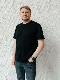 Футболка мужская большого размера, цв. Черный