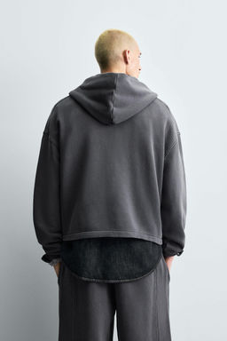 WASHED PATCH HOODIE
