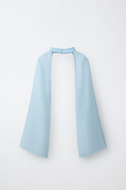 MANGUITOS GASA / Azul pastel - Zara фото 3