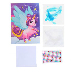 Аппликация перьями Волшебный единорог 14,8х21 см - Школа талантов фото 2