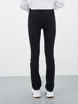 Утепленные Женские Джинсы Прямые на Флисе