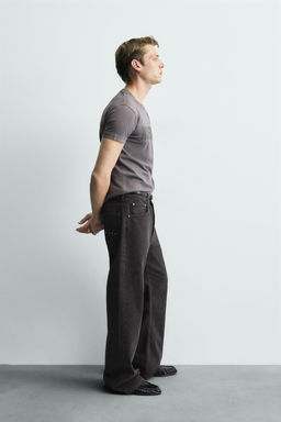 WASHED SLOGAN T-SHIRT - Zara фото 4