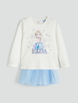 Elsa Bask?l? K?z ?ocuk Ti??rt ve T?t? Etek