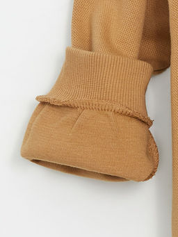 Bisiklet Yaka Bask?l? Erkek ?ocuk Sweatshirt